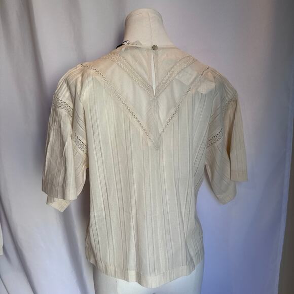 NWT JOIE Blouse Cream Joie‎ lace blouse #laceblouse HIGH quality women Junior - Picture 5 of 8